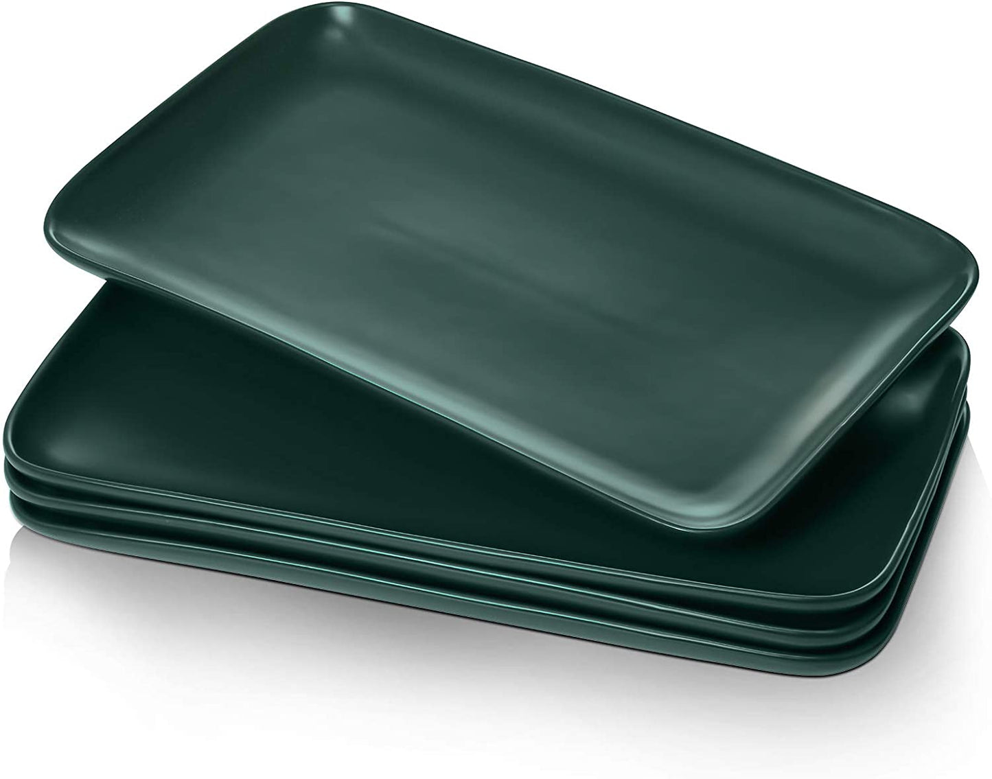 Modern Ceramic Serving Platter - Blackish Green | Rental