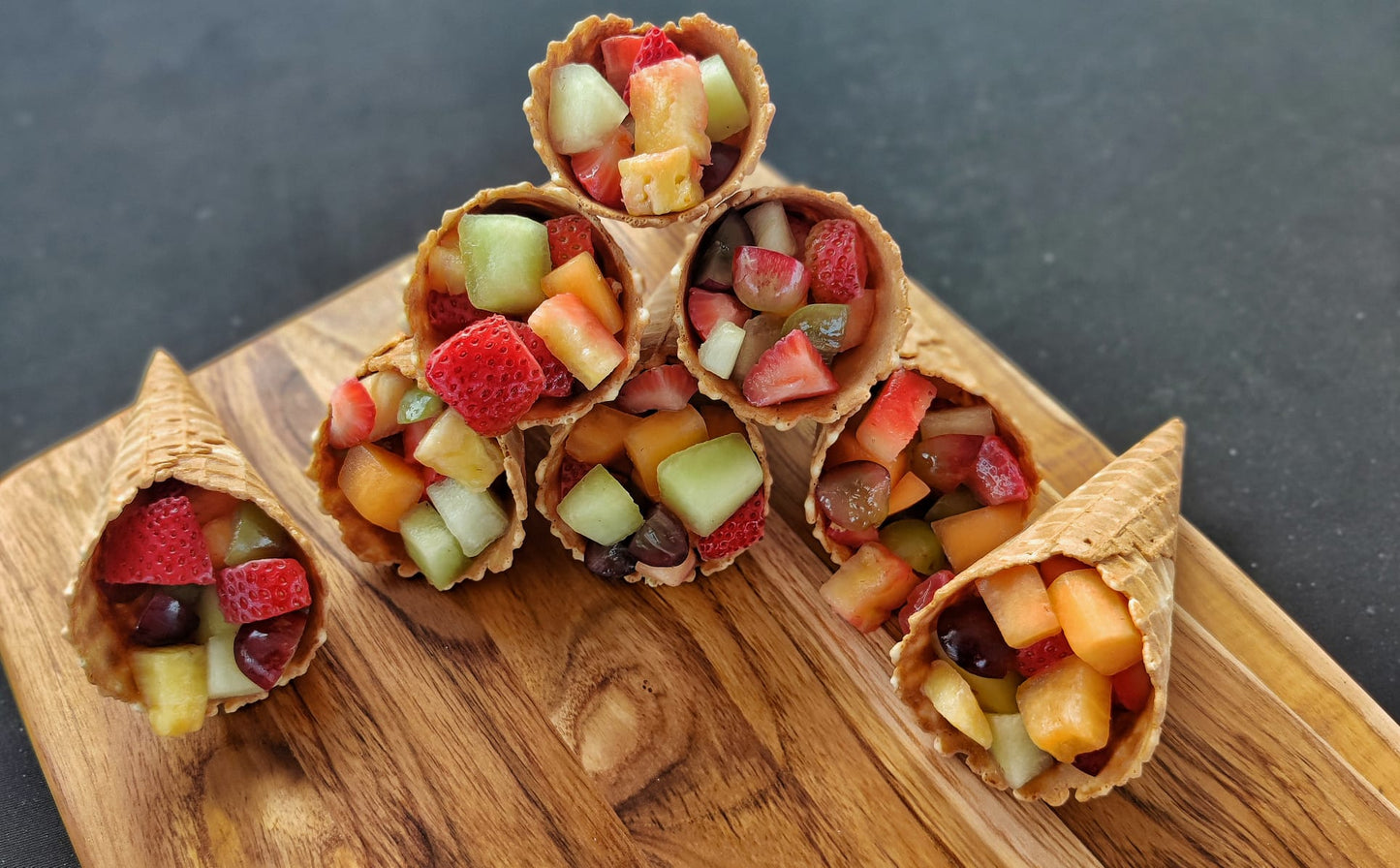 Fruit Waffle Cones | 12 portions