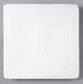 9" Modern Square Plate - White | Rental