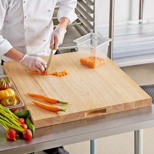 Wood Cutting Board 24" x 24" x 1 3/4" | Rental