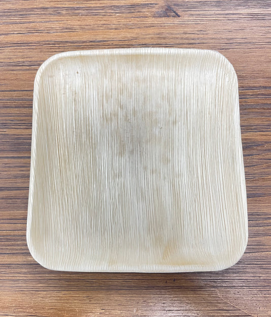 Palm Leaf Plates Disposable Bamboo Plates 7" | 24 Pcs